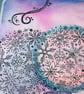 Snowflake dandelion clock sparkling winter birthday card - Image 6
