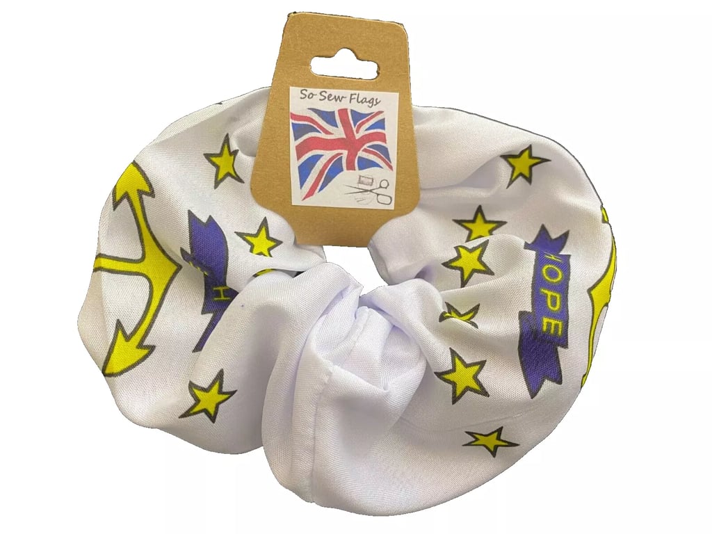 Rhode Island USA State America Flag Hair Scrunchie Scrunchies Accessory Band 