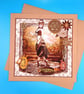 Steampunk Birthday card, daughter, Wife, sister, Friend