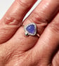 Silver Ring Tanzanite Adjustable Jewellery Gift Recycled Sterling .925 - Image 3