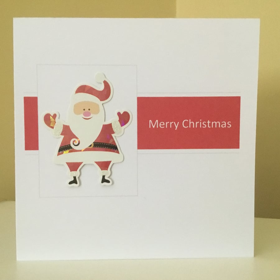 Handmade Christmas card - Father Christmas 