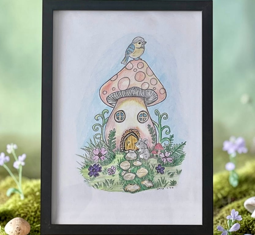 Bring Magic Into Your Home with this A4 framed magical Whimsical.