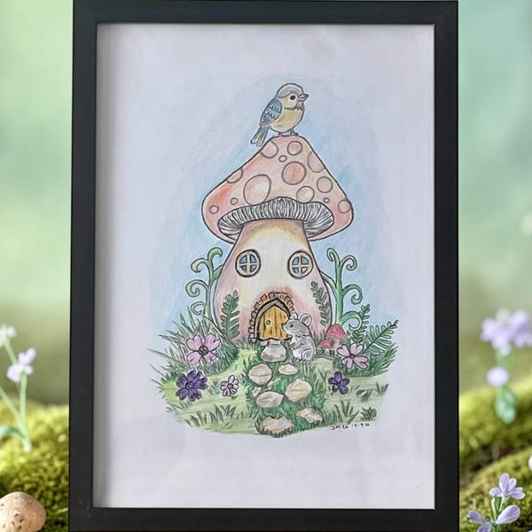 Bring Magic Into Your Home with this A4 framed magical Whimsical.