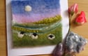 Needle felted Cards