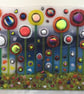 HANDMADE FUSED GLASS 'IN THE GARDEN' PICTURE. - Image 2