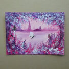 Original art hand painted fantasy fairy painting ( ref FA306 R2 )