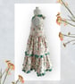 Midi Length Tiered Swing Dress with Apple Blossom Print. Age 4-6yrs - Image 3