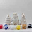 Christmas Pottery Painting Set, Kids Craft Kit