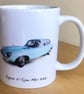 Jaguar E-Type Mk2 1970  Coupe - 11oz Ceramic Mug - Gift for Jag fan - Image 2