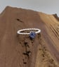 Tanzanite Iolite Moonstone Topaz Kyanite Beaded Stacking Ring - Image 5