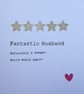 Fantastic Husband Card - Birthday, Anniversary, Valentines Day - Image 2