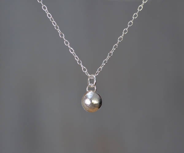 Silver Pebble Necklace