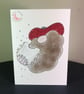Beardy Bloke with a Chip Butty, Fun Blank Card - Image 1