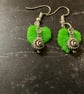 Snail & Leaf Drop Dangle Earrings  - Image 2
