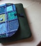 Textile art clutch bag with hand and machine embroidery - Image 3