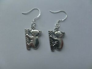 koala charm hook earrings