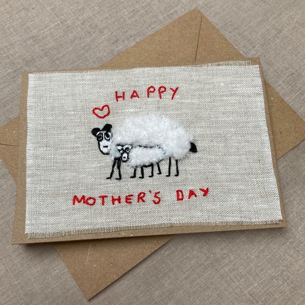 Charming Mother's Day sheep card