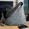 Chenille Damask and Silk Satin Lined Hobo bag