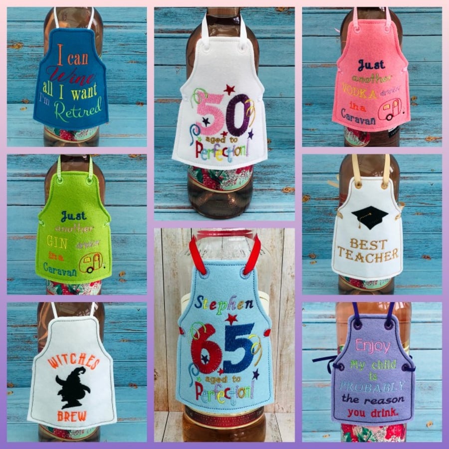 Personalised Bottle Apron Gifts For All Occasions