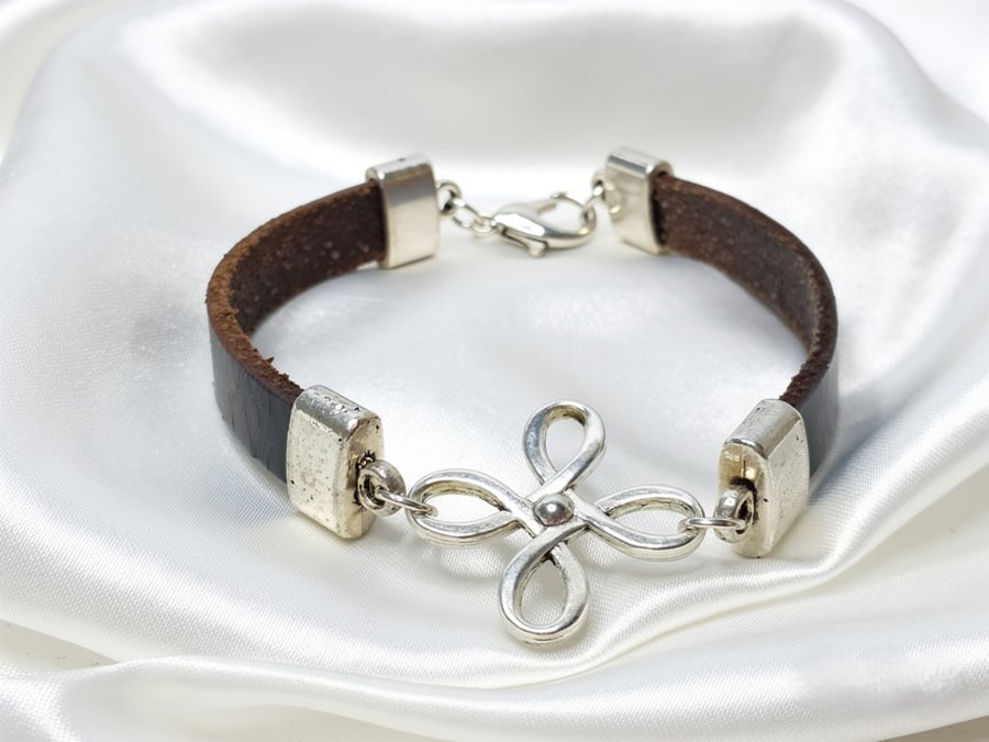 Genuine Black Leather Bracelet