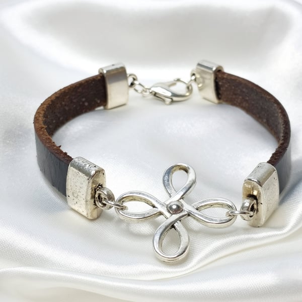 Genuine Black Leather Bracelet