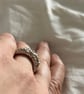 Silver Lava Textured Ring - Image 2