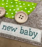 New baby appliqué card - Image 3