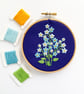 Forget Me Nots Embroidery Kit - Hand Embroidery Kit
