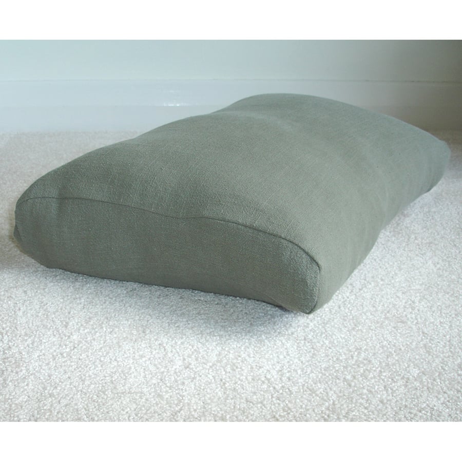 Tempur Original Neck Pillow COVER ONLY Orthopaedic Linen Khaki QUEEN Medium 60cm