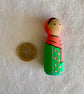 Malala Yousafzai Handpainted Wooden Peg Doll - inspirational women - Image 4