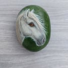 Highland Pony OOAK Handpainted Pebble. Unique Gift for Pony Lovers. 