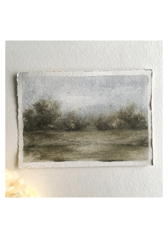 Original watercolour landscape painting