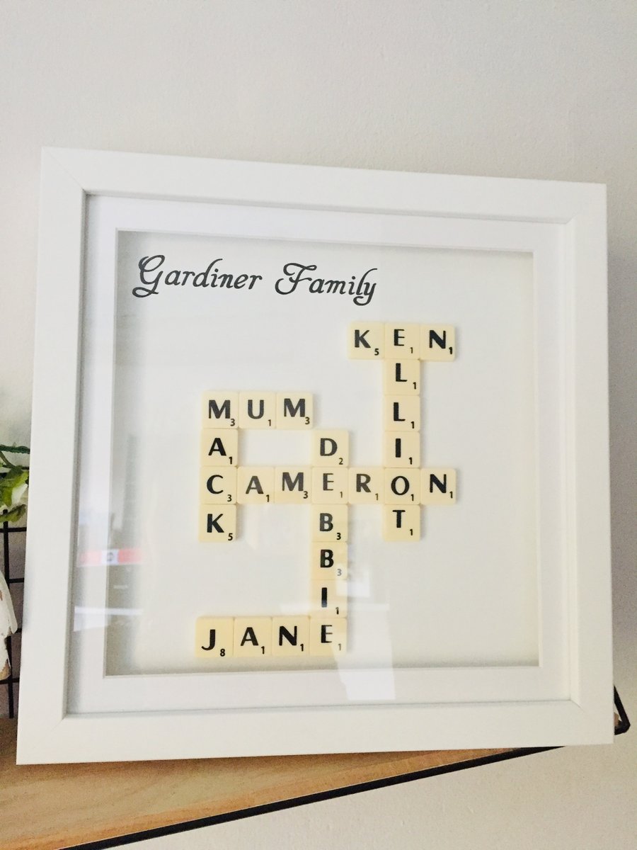 Scrabble personalised frames gifts 