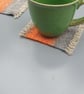 'Horizons'   - a pair of hand woven coasters - Image 2