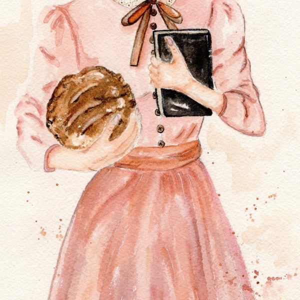 Slow Living Womanhood Art Print . Self Love & Self Care Digital Download