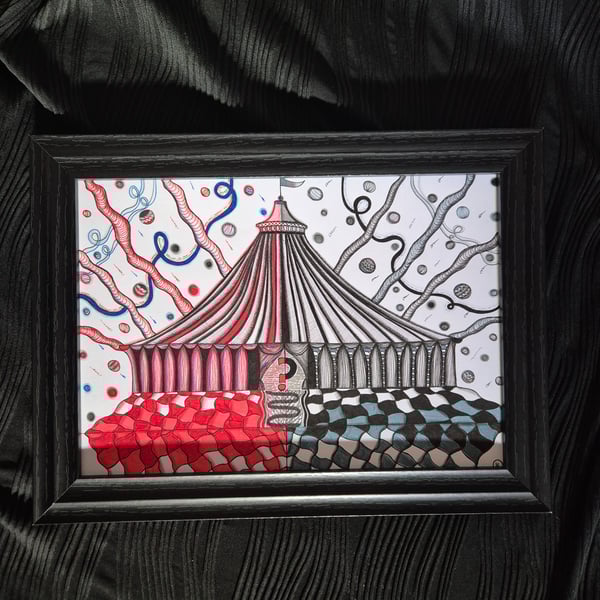 Original A4 Unframed Horror Art - Welcome To The Circus