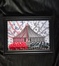 A4 Welcome To The Circus Original - Unframed Horror Illusion Art - Image 1