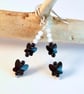 White Zircon & Crystal Butterfly Earrings - Handmade Birthday Gift, Aries, April - Image 8