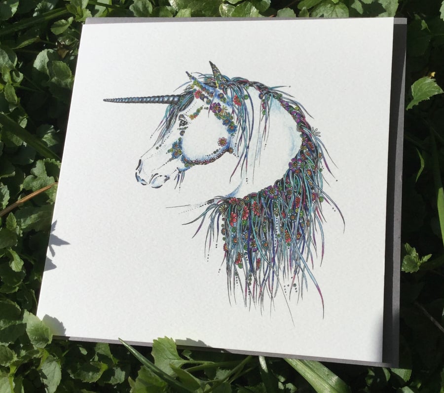 Beautiful Unicorn Greeting card 