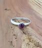 Peridot Amethyst Garnet Citrine Sterling Stacker Ring - Image 4