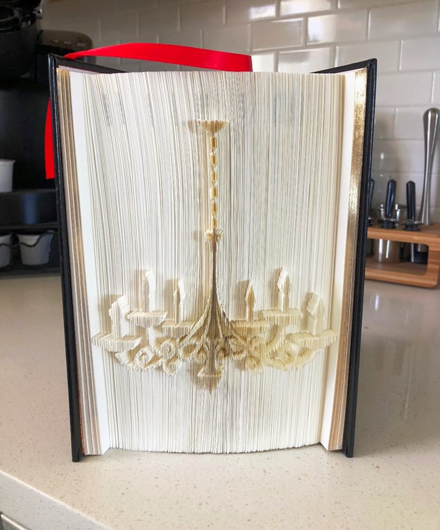 Chandelier 180 CUT & FOLD Book Folding Pattern - EMAILED PDF PATTERN