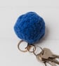 SAMPLE Pom Pom keyring bag charm - river blue