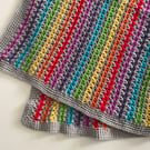 Crochet Rainbow baby blanket