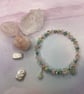 Memory wire bangle with chips of citrine, rose quartz and amazonite - Image 3