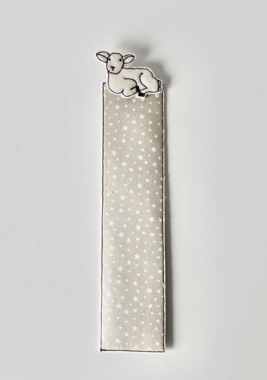 Special Order for Lynda - 'Resting Lamb' - Handmade Bookmark