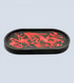 Black and Red Oval Decorative Dish - Catchall Valet Tray - Image 7