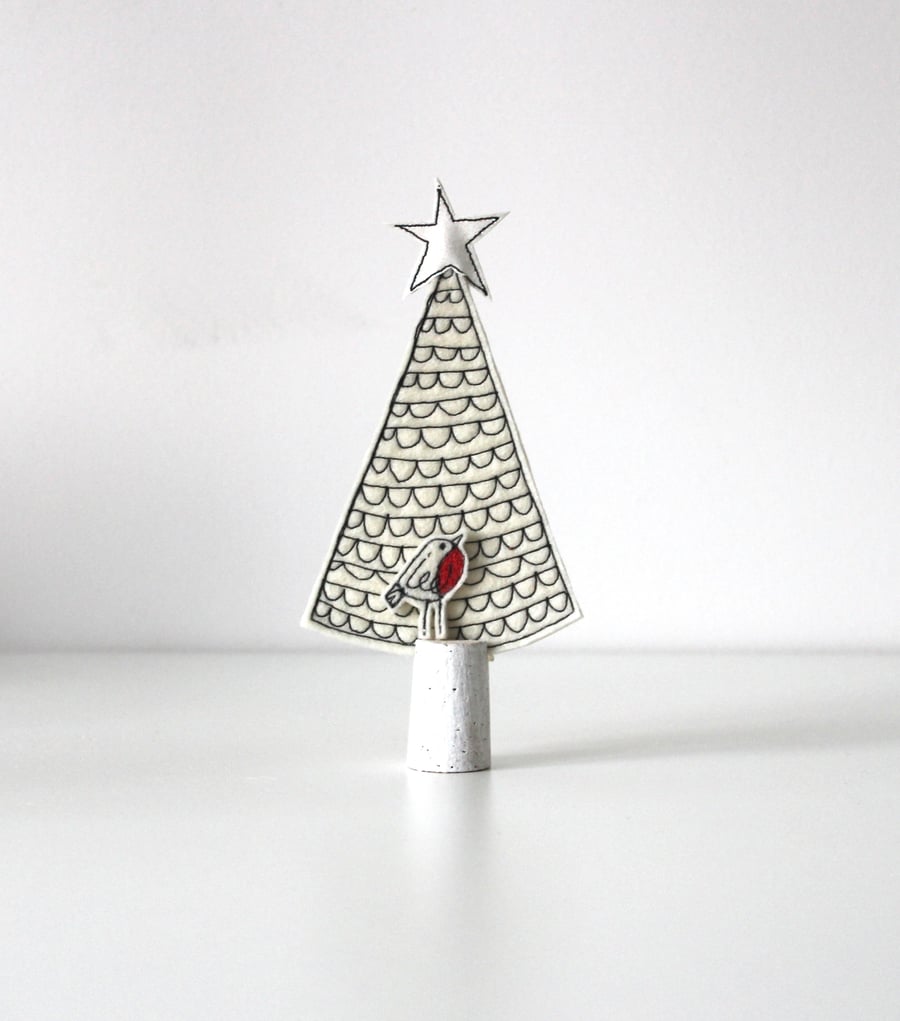 Wool Felt Christmas Trees 