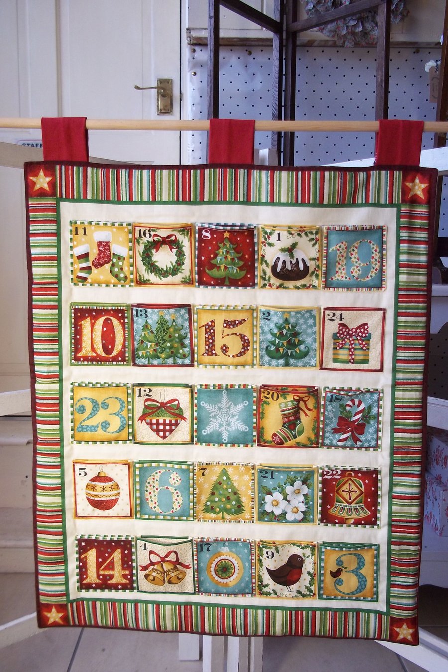 Reusable fabric Advent Calendar