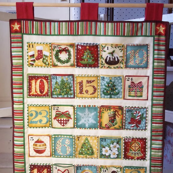 Reusable fabric Advent Calendar