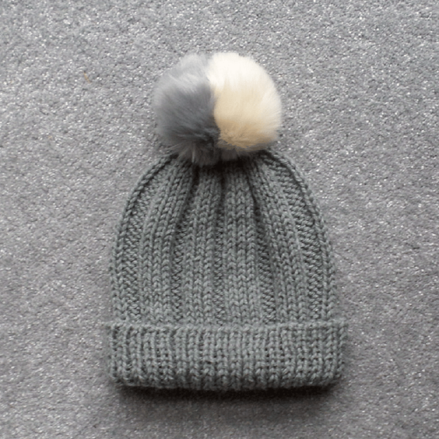 KNITTING PATTERN PDF School Grey Hat